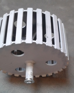 Shaft w/wheel E130 buttom M&M